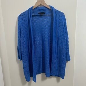 89th and Madison blue knit cardigan
